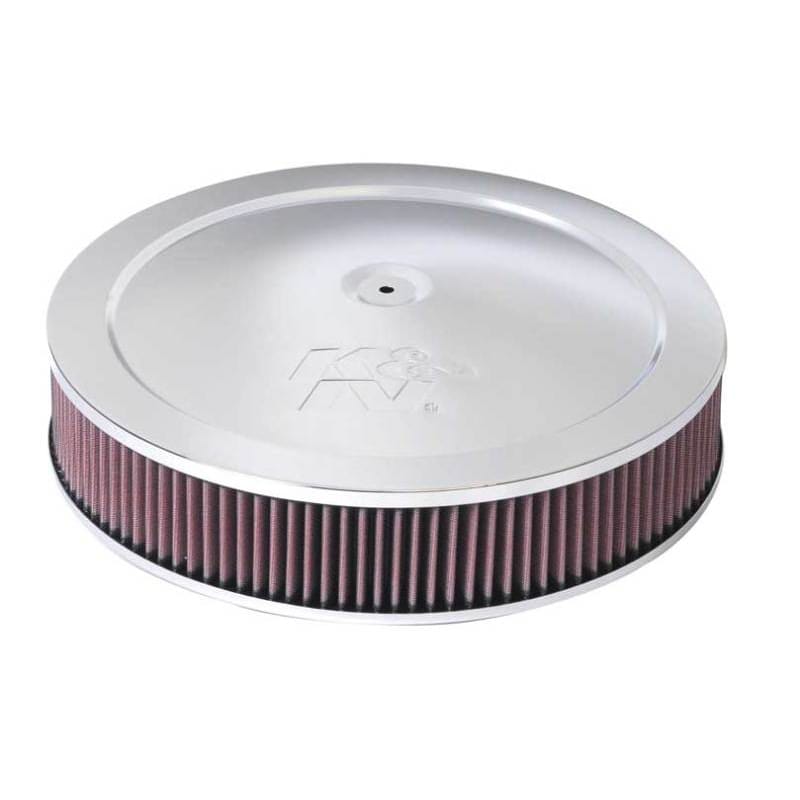 K&N 14in Red Custom Air Cleaner Assembly - 5.125in ID x 14in OD x 